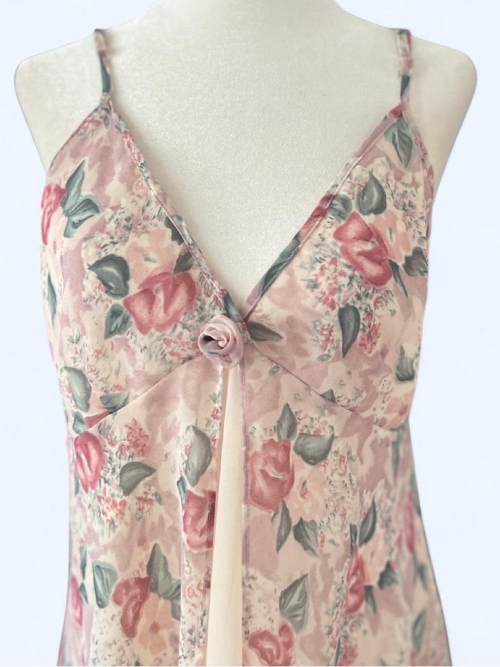 Coquette Vintage Splendida per La Senza Floral Chemise Slip L - Picture 3 of 12